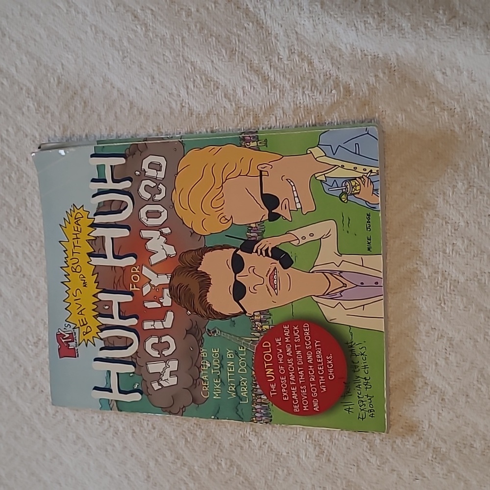 1996 Beavis and Butthead Huh Huh for Hollywood book